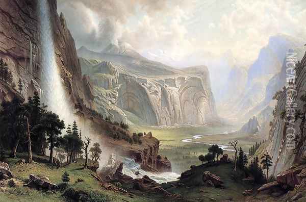 The Domes Of The Yosemite Oil Painting - Albert Bierstadt