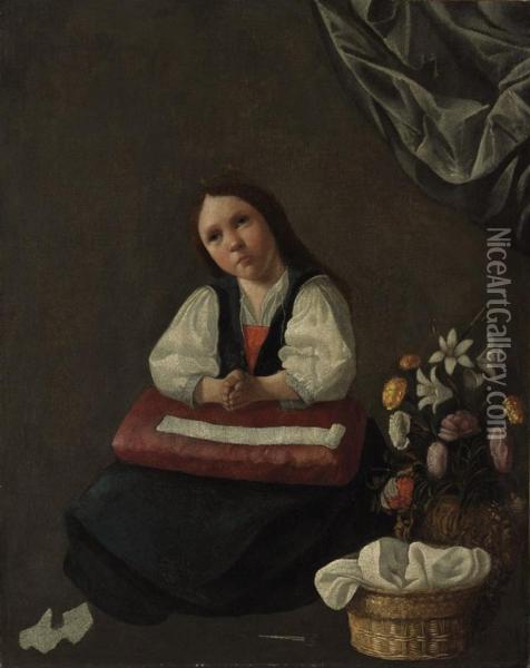 The Vision Of The Virgin Oil Painting - Francisco De Zurbaran