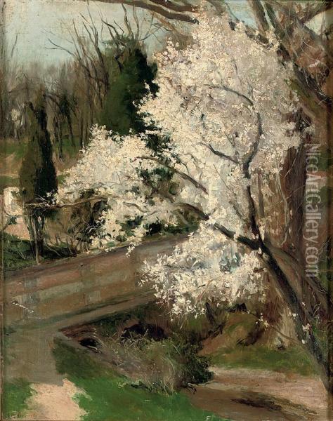 Spring Blossom Oil Painting - Aureliano de Beruete y Moret