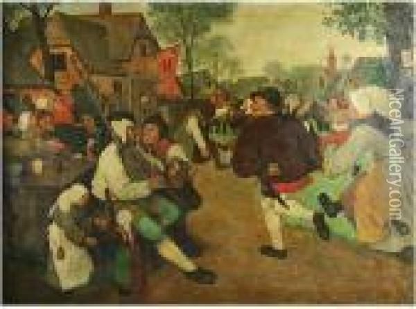 Carnival In Hoboken Oil Painting - Pieter The Elder Brueghel