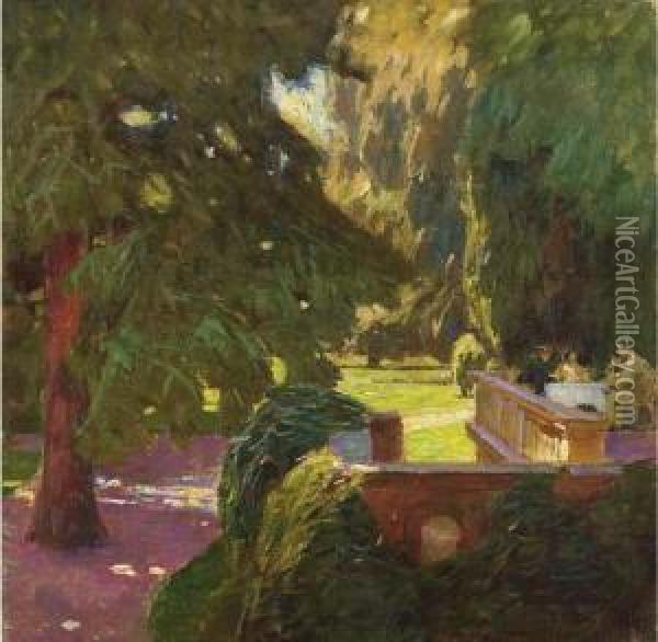 Im Garten Oil Painting - Carl Moll