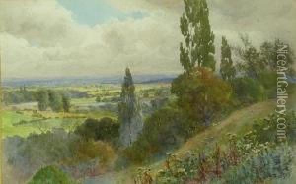 Landscape Oil Painting - Alfred Stevens