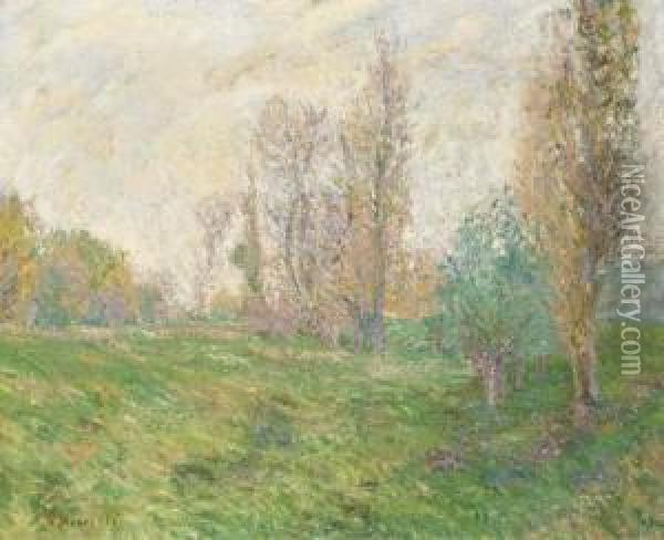Prairie Pres De Giverny Oil Painting - Blanche Hoschede-Monet