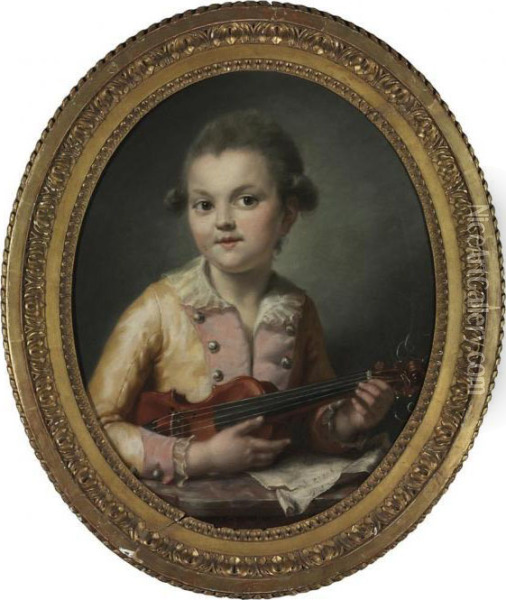Portrait Of Francois-constance Guerin As A Boy Oil Painting - Francois-Bernard Lepicie