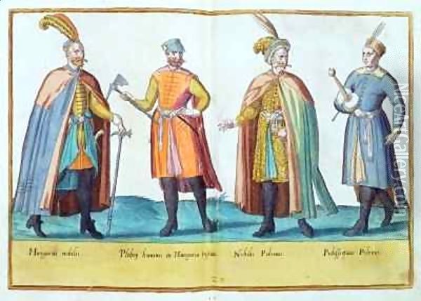Sixteenth century costumes from 'Omnium Poene Gentium Imagines' 25 Oil Painting - Abraham de Bruyn