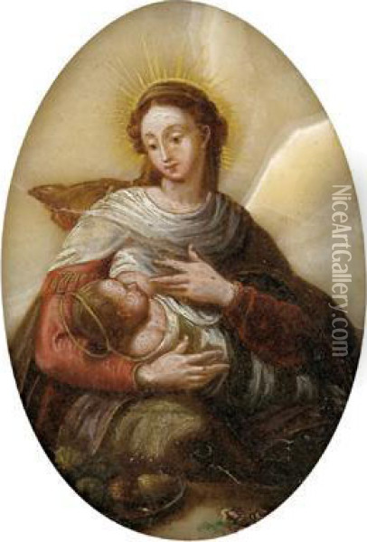 La Madonna Con Il Bambino Oil Painting - Alessandro Turchi