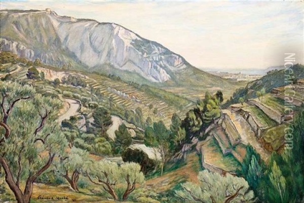 Sommerliche Terrassenlandschaft Oil Painting - Georges Chenard-Huche