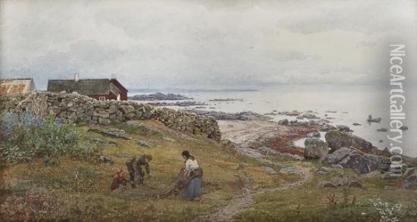 From Torekov By Kattegat Oil Painting - Hans Fredrik Gude