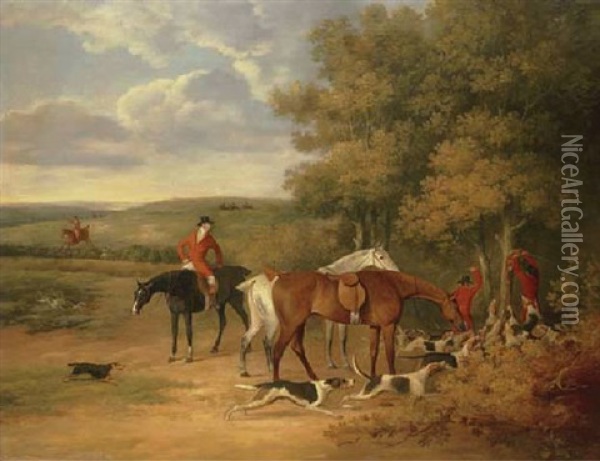 The Kill Oil Painting - James Barenger the Younger