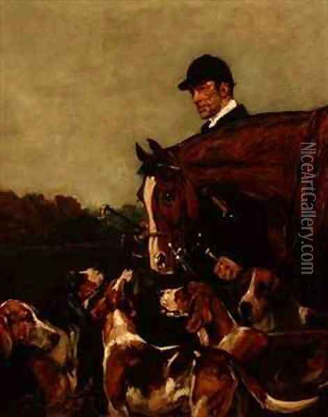 George Wateridge Huntsman to the New Forest Buckhounds Oil Painting - John Emms