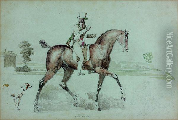 Chasseur A Cheval Oil Painting - Carle Vernet