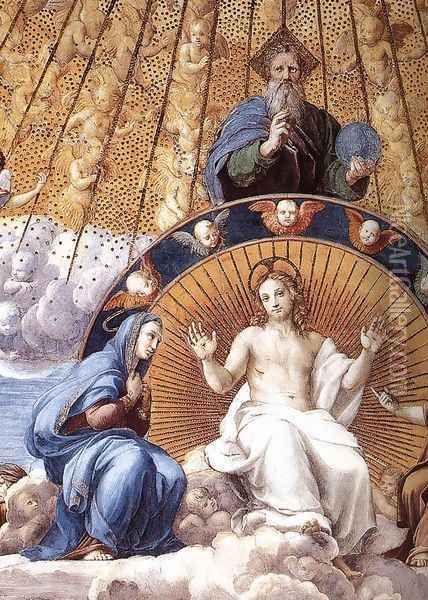 Disputation of the Holy Sacrament (La Disputa): Christ Glorified Oil Painting - Raphael