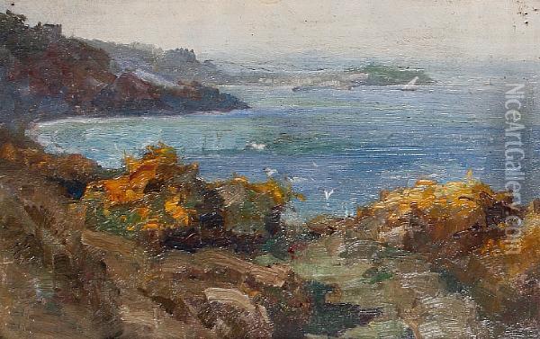 View Of St Ives Bay Oil Painting - George Sherwood Hunter