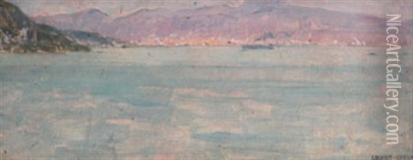 La Baie De St. Tropez Oil Painting - Fernand Marie Eugene Legout-Gerard