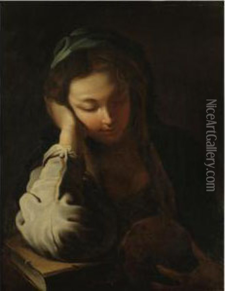 The Penitent Magdalen Oil Painting - Domenico Fetti