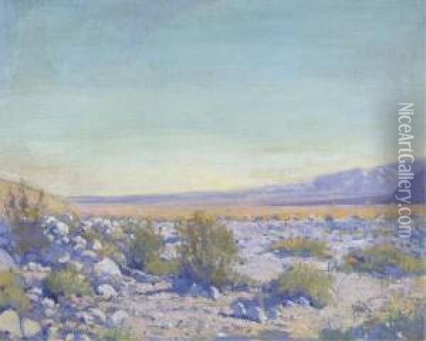 Desert Sagebrush Oil Painting - Alson Skinner Clark
