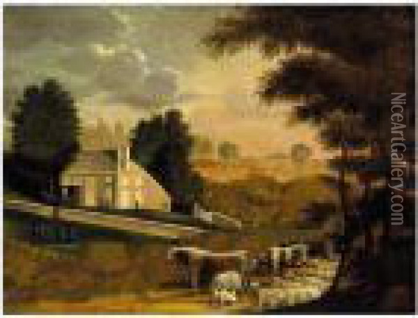 The Grave Of William Penn Oil Painting - Edward Hicks