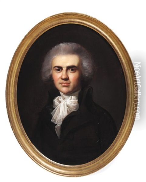 Portrait Of Dr. Jean Monod Oil Painting - Jens Juel
