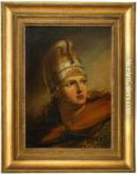 Minerva Oil Painting - Johan Gustav Sandberg