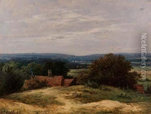 Paesaggio Inglese Oil Painting - Hendrik Pieter Koekkoek