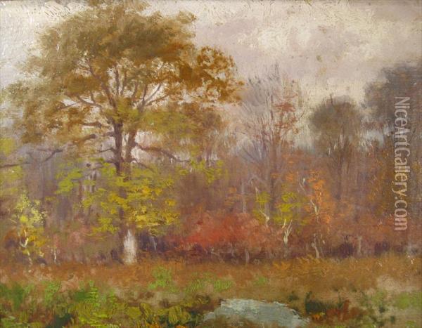 New England Landscape Oil Painting - Frank Darrah