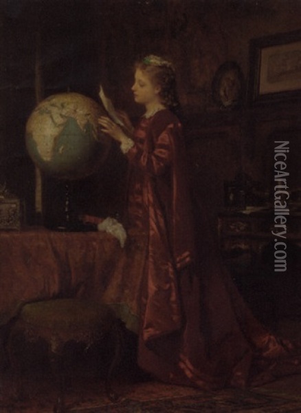 Far Away Places Oil Painting - Wilhelm August Lebrecht Amberg