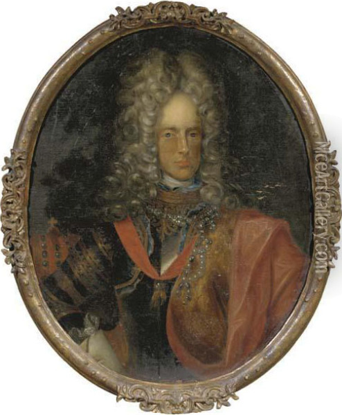 Portrait Of An Austrian Prince Oil Painting - Louis Ii Silvestre