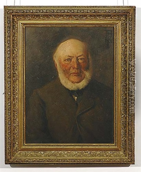 Portrait Of A Dutchman Oil Painting - Jan Hendrik Breyer