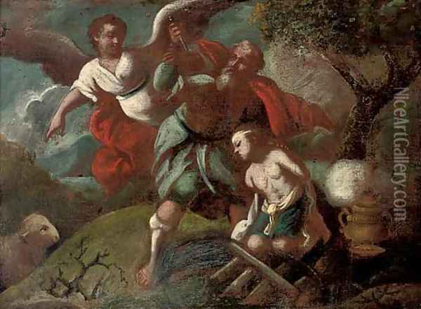 The Sacrifice of Isaac Oil Painting - Pietro Liberi