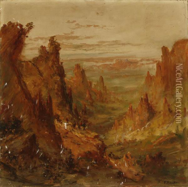 Grand Canyon Oil Painting - Frederick Ferdinand Schafer