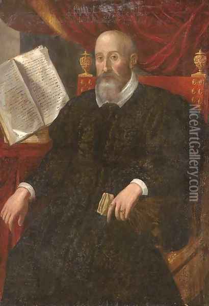 Portrait of a nobleman Oil Painting - Domenico Tintoretto