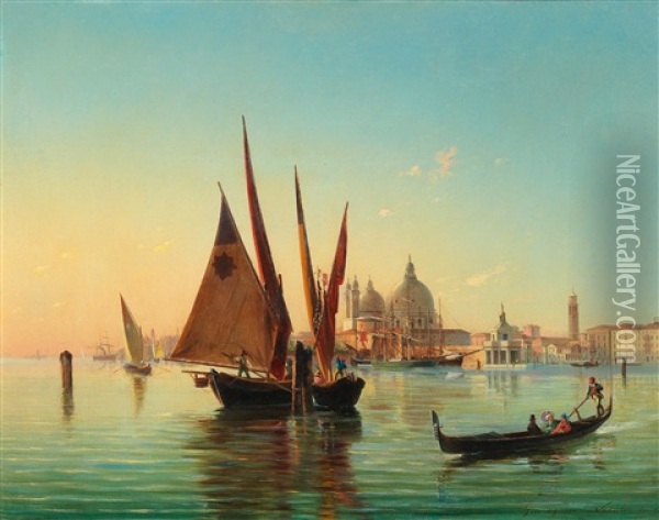 Venice Oil Painting - Natale Gavagnin