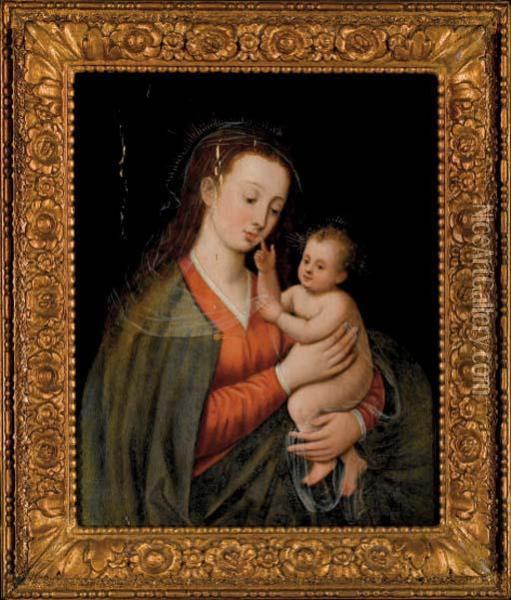 Vierge A L'enfant Oil Painting - Quinten Metsys