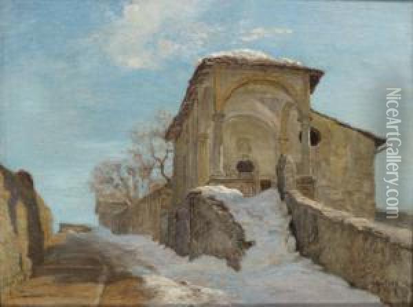 In The Winter Oil Painting - Thomas Leitner