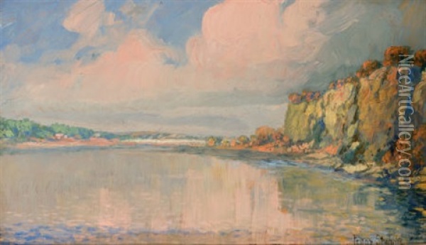 Landscape Oil Painting - Franz Strahalm
