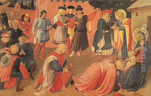 Adoration of the Magi 1433 Oil Painting - Angelico Fra