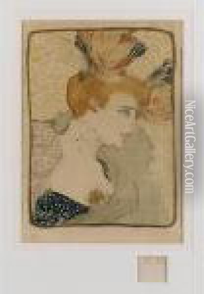 Mademoiselle Marcelle Lender En Buste (d. 102; A. 131; Adr. 115; W. 99) Oil Painting - Henri De Toulouse-Lautrec