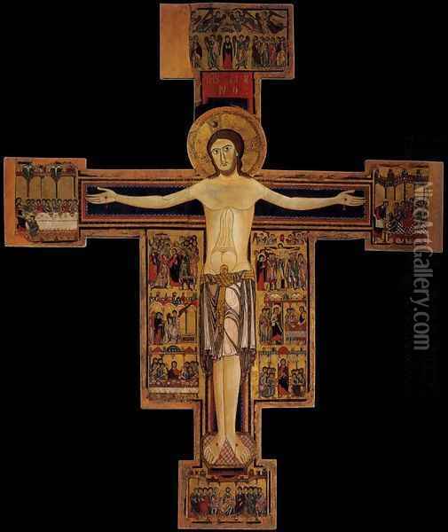 Crucifix (Cross No. 15) Oil Painting - Italian Unknown Master