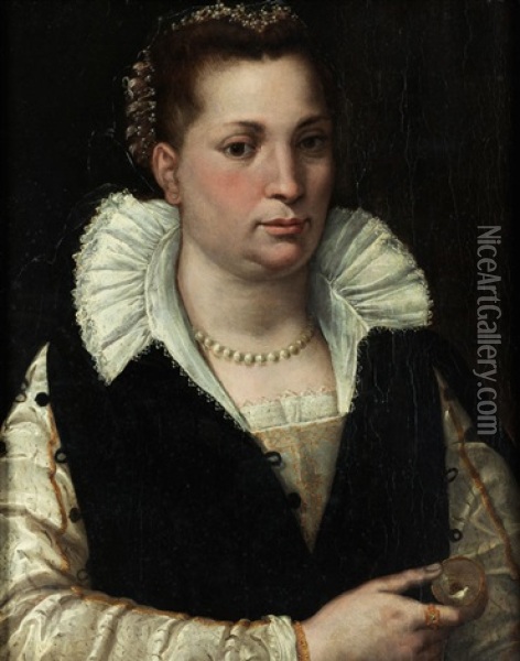 Damenbildnis - Tochter Des Malers Lavinia Fontana Oil Painting - Prospero Fontana
