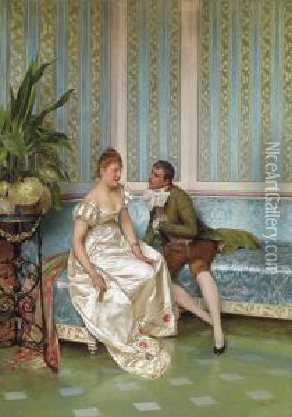 La Proposition Oil Painting - Frederic Soulacroix