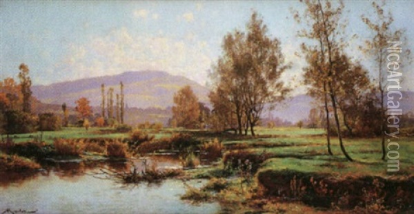 Paysage Du Morvan Oil Painting - Albert Gabriel Rigolot