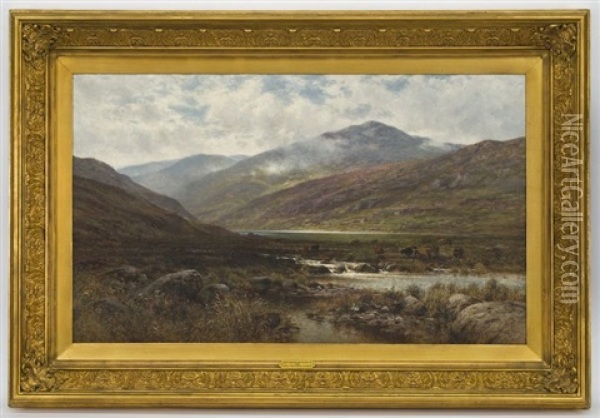 View Of Above Glen Falloch, Scotland Oil Painting - Alfred Augustus Glendening Sr.