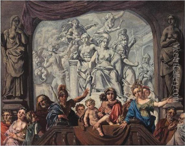 Allegory Of Prosperity (?) Oil Painting - Gerard de Lairesse
