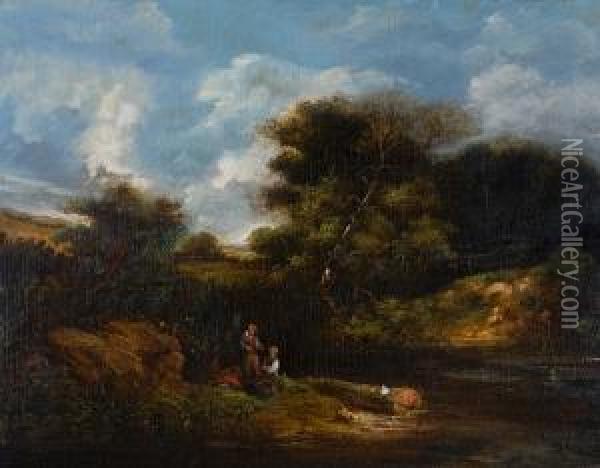 Midhurst, Near Haslemere, Surrey Oil Painting - Richard Hilder