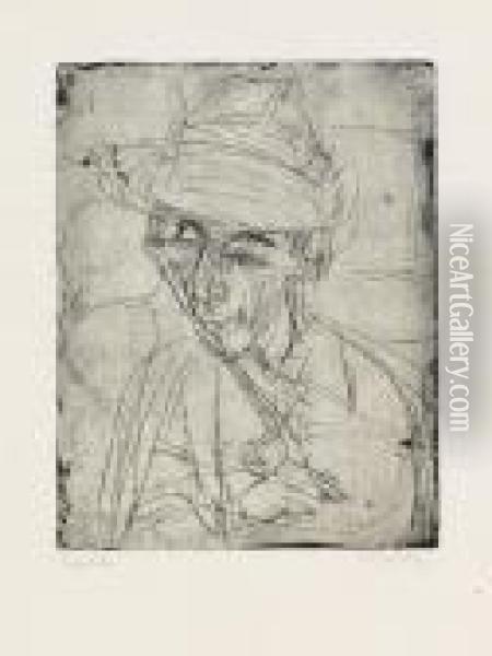 Junger Hirt Mit Pfeife Oil Painting - Ernst Ludwig Kirchner