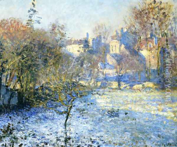 Frost Oil Painting - Claude Oscar Monet