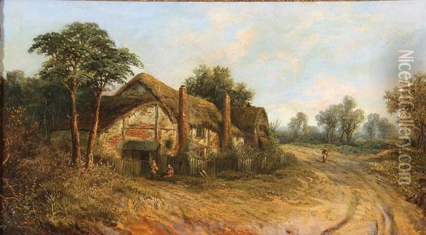An Essex Village Oil Painting - Walter Wallor Caffyn