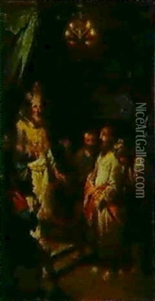 Ein Paar Jesusdarstellungen Oil Painting - Johann Conrad Seekatz