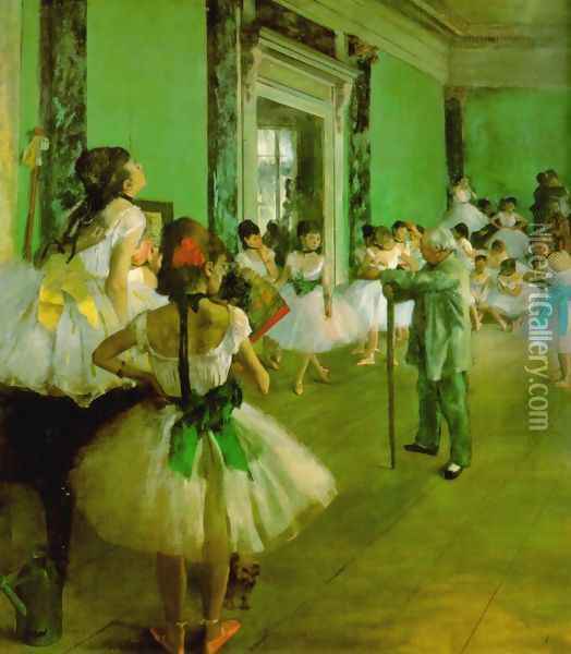 Dance Class II Oil Painting - Edgar Degas