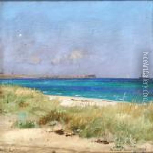 The Beach Of Hornbaek Oil Painting - Carl Locher